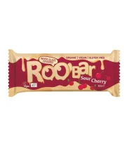 Roobar - Sour cherry covered with white glaze BIO 30 g
