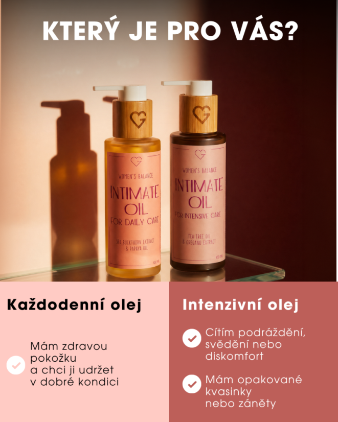 Intimní olej pro každodenní použití 100 ml CZ
