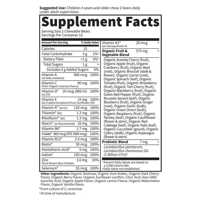 VITAMIN CODE - Kids - Dětský multivitamín 30 ks_2