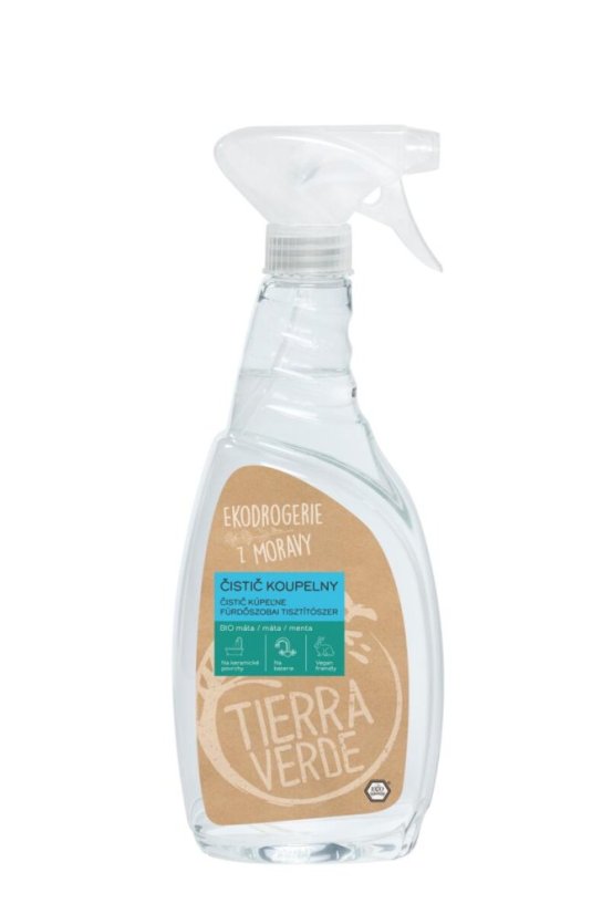 Tierra Verde - Čistič koupelny s BIO mátovou silicí (rozprašovač 750 ml) CZ
