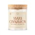 Svíčka s dřevěným praskajícím knotem - XMAS Cinnamon 160 g CZ