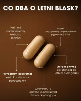 PL Sun Vitamins - witaminy na opalanie 60 kapsułek - co dba o letni blask