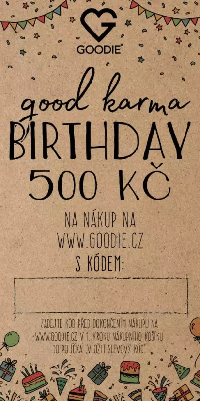 Narozeninový Voucher 500 Kč