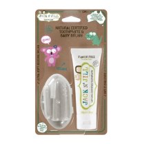 Jack N´Jill - Prírodná zubná pasta - Flavor Free 50 ml + puzdro