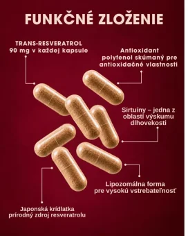 Lipozomálny Resveratrol 60 kapsúl - VÝPREDAJ 31/12/2026