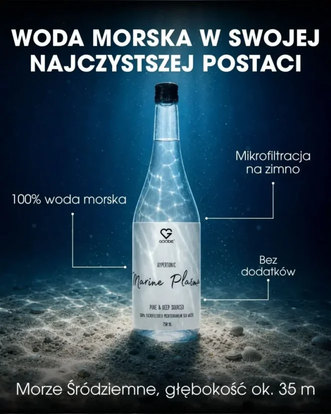 PL Hipertoniczna plazma morska – elektrolity i pierwiastki śladowe, 750 ml