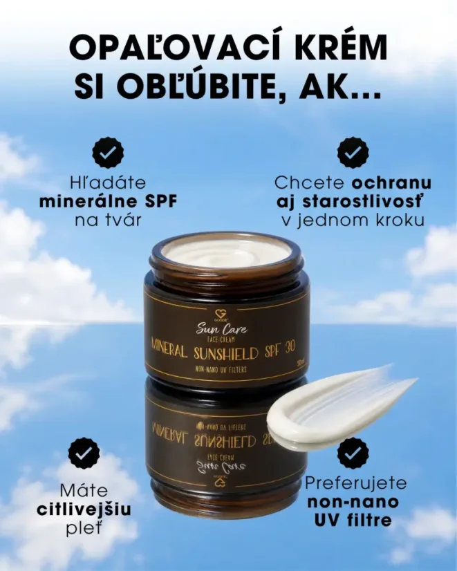 Krem do twarzy z filtrem mineralnym SPF 30 - Krem mineralny SPF 30 50 ml