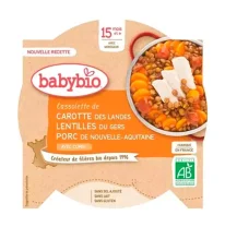 BABYBIO - przekąska na dzień z wieprzowiną i soczewicą 260 g