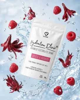 PL Napój elektrolitowy Hydration Elixir hibiskus i malina 300g