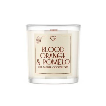 Svíčka s praskajícím dřevěným knotem - Bloody Orange & Pomelo 50 g