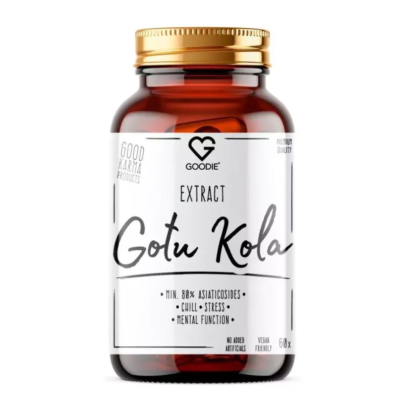 Gotu Kola - prémiový extrakt min. 80% asiatikosides - kapsle 60 ks CZ