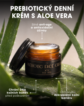 Face cream - Prebiotický denní krém s aloe vera 50 ml CZ