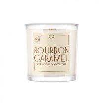 Svíčka s dřevěným praskajícím knotem - Bourbon Caramel 50 g