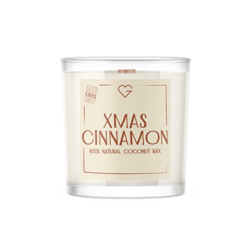 Svíčka s praskajícím dřevěným knotem - Xmas Cinnamon 50 g PL