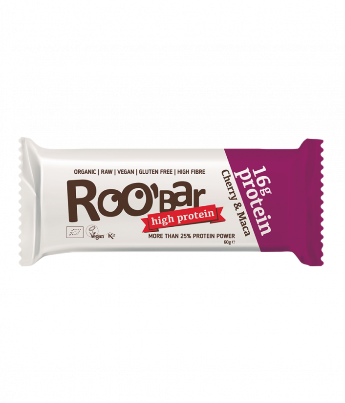 Roobar - Proteinová - Cherry maca BIO 60g CZ