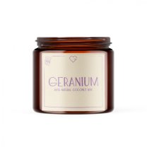 Świeca z bawełnianym knotem - Geranium 80 g