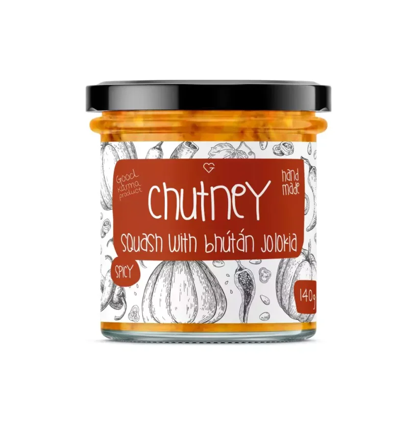 Chutney dyniowy z chilli Bhut Jolokia 140 g PL