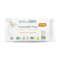 Eco by Naty - Vlhčené ubrousky - bez vůně (56 ks) CZ