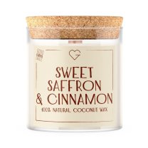 Svíčka s dřevěným praskajícím knotem - Sweet Saffron & Cinnamon 280 g