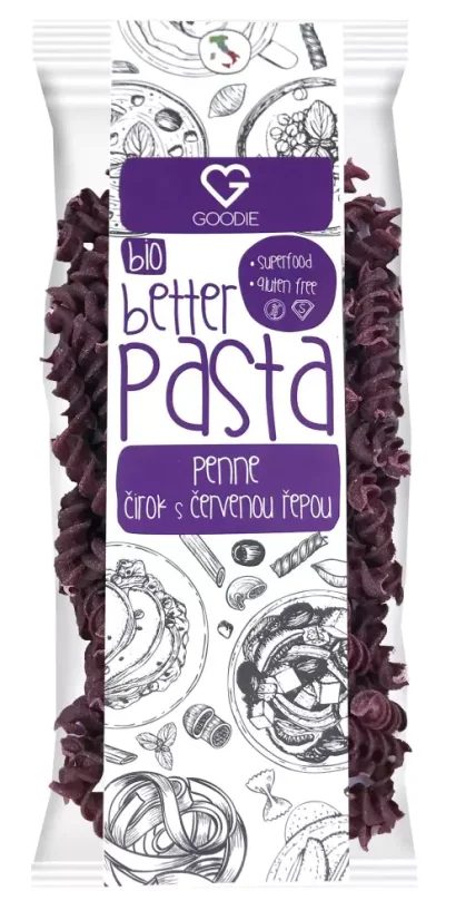 Cestoviny superfood - Cirok s červenou repou - Fusilli BIO 250 g SK