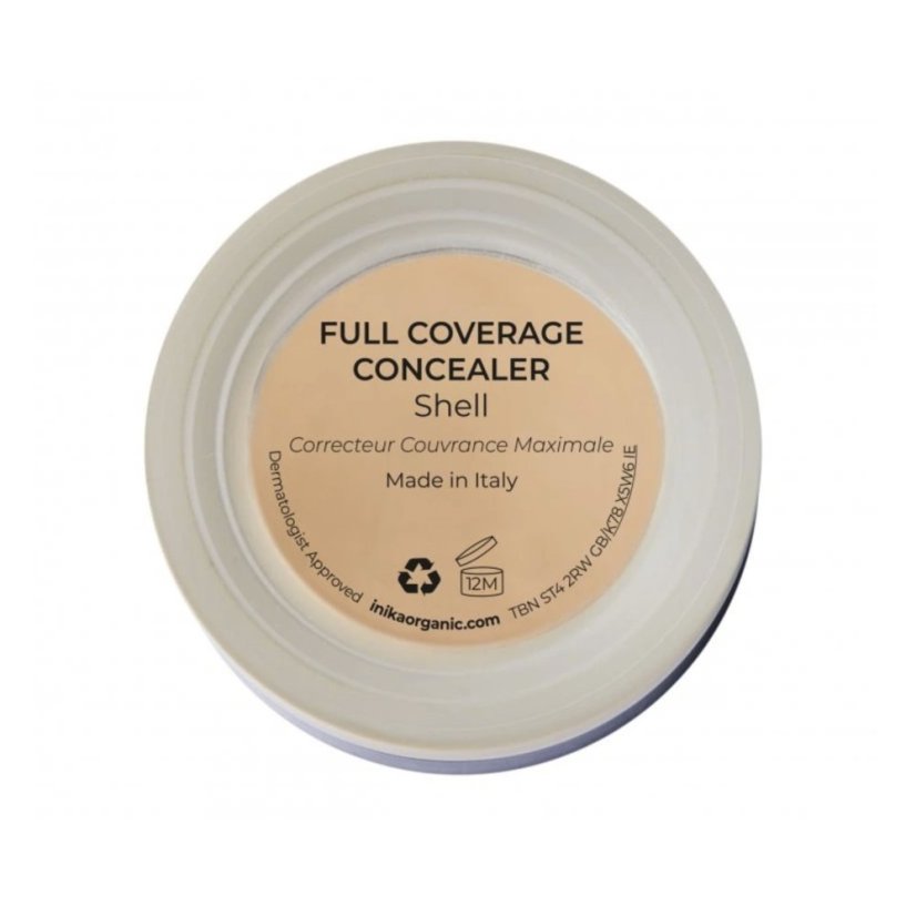 Inika Organic - Full Coverage Concealer - BIO korektor plně krycí - Shell 3,5 g SK