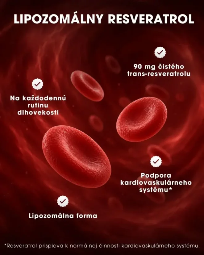 Lipozomálny Resveratrol 60 kapsúl - VÝPREDAJ 31/12/2026