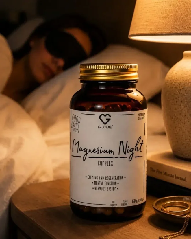 HU Magnézium - Esti komplex - 3 forma magnézium + B6-vitamin - 60 kapszula
