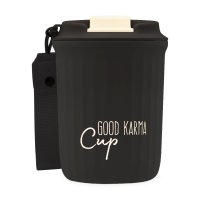 Good Karma Travel Cup - Cestovný termohrnček  - ČIERNY - 360 ml SK
