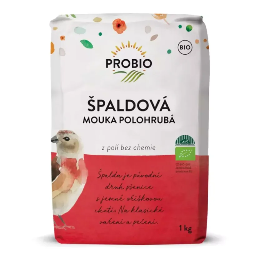 Mouka špaldová polohrubá BIO 1 kg CZ