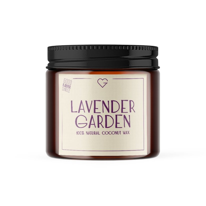 Svíčka s bavlněným knotem - Lavender Garden 80 g SK