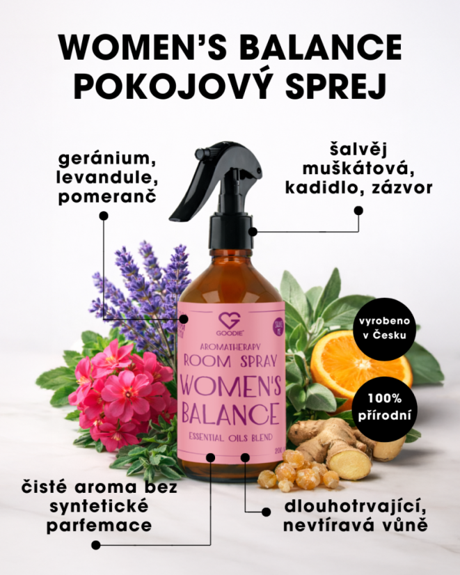 Aromaterápiás légfrissítő spray - Women's Balance Harmony 200 ml