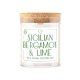 Gyertya pattogó fakanóccal - Sicilian Bergamot & Lime 160 g