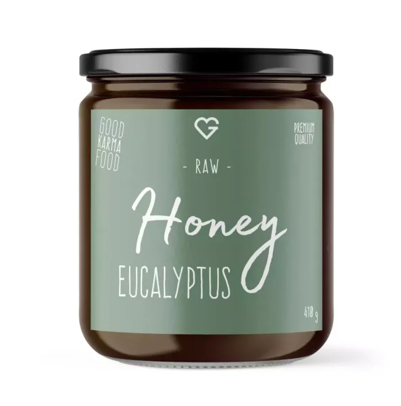 Miód eukaliptusowy - Eucalyptus honey RAW 410 g PL