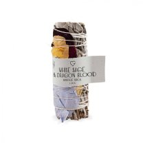 Bílá šalvěj & dračí krev vykuřovací svazek 1 ks vel. M - White sage & Dragon's blood smudge stick 1 pcs size M