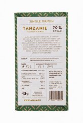 AJALA - Tanzanie Kakao Kamili 70% single origin čokoláda 45 g