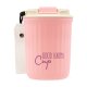 Good Karma Travel Cup - Podróżny kubek termiczny - RÓŻOWY - 360 ml
