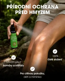 CZ Přírodní repelent s čistým složením pro citlivou pokožku