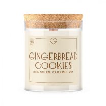 Svíčka s dřevěným praskajícím knotem - Gingerbread Cookies 160 g CZ