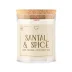 Świeca z drewnianym trzaskającym knotem - Santal & Spice 160 g