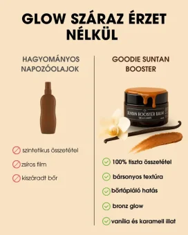 Sun Glow Booster - balzsam a barnulás támogatására – Vanilla & Caramel 100 ml HU