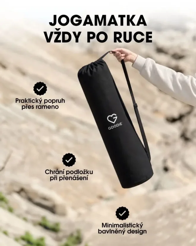 CZ Taška na podložku na cvičení - černá