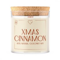 Świeca z drewnianym trzaskającym knotem - XMAS Cinnamon 280 g PL