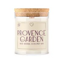 Świeca z drewnianym trzaskającym knotem - Provence Garden 160 g