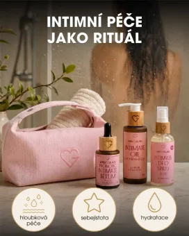Intimápolási szett Premium – rózsaszín neszesszer