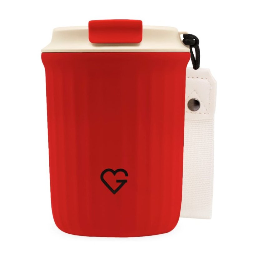 Good Karma Travel Cup - Cestovný termohrnček - ČERVENÝ - 360 ml SK