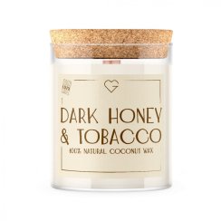 Świeca z drewnianym trzaskającym knotem - Dark Honey & Tobacco 160 g