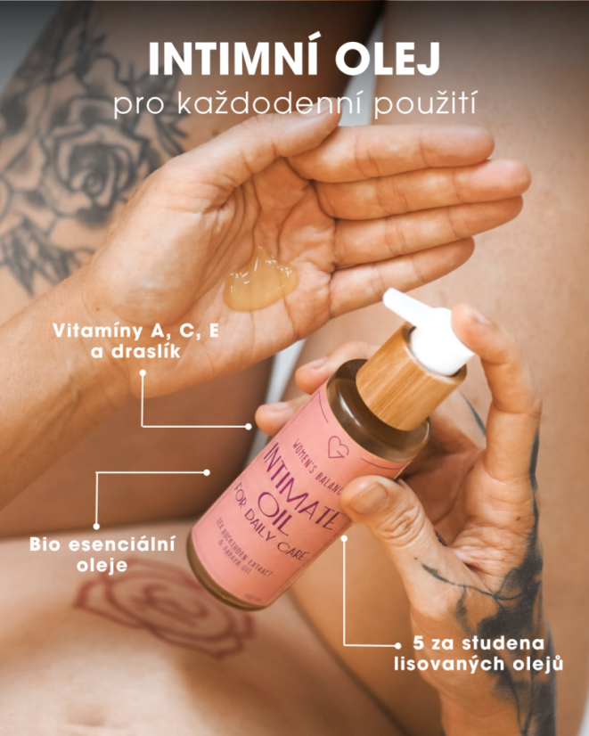 Intimní olej pro každodenní použití 100 ml CZ