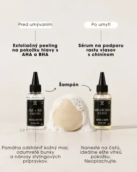 Exfoliačný peeling vlasovej pokožky - AHA a BHA kyseliny 30 ml