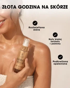 PL Shimmer oil - GOLDER HOUR na skórze