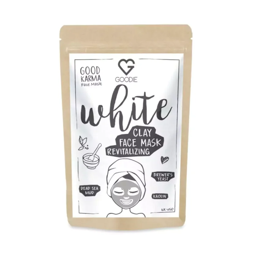 WHITE Face mask - jílová maska 30 g CZ